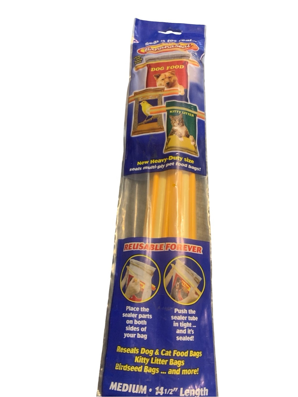 Banana Seal Pet Food Bag Sealer Medium 14 1/2 “ Made In The USA